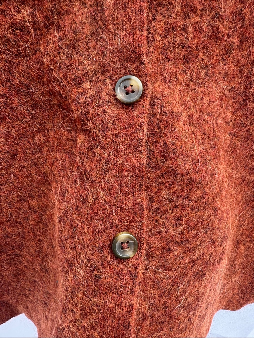Madewell Carrabelle Polo Cardigan Sweater Alpaca Merino Wool Blend Size L - Picture 5 of 11